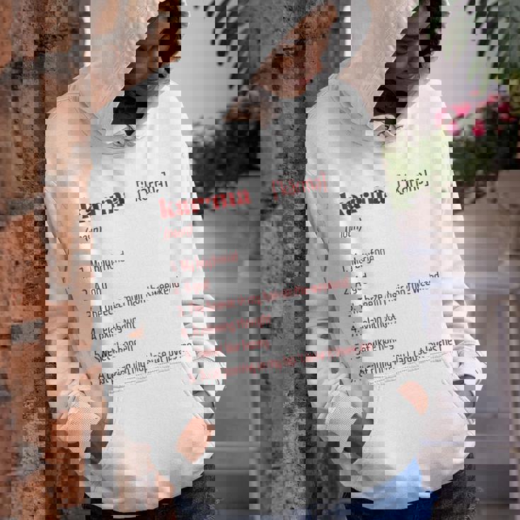 Karma Definition Inspired Karma Is My Boyfriend Karma Cat Youth Hoodie Karma Definition Inspired Karma Is My Boyfriend Karma Cat Youth Hoodie