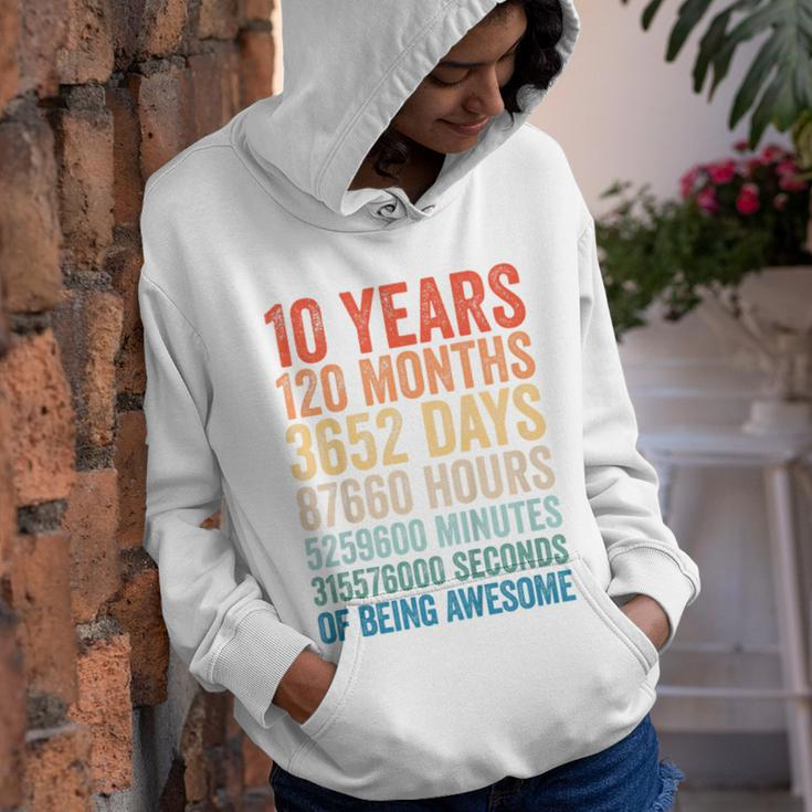 Kids Awesome 10 Years Old Kids 10Th Birthday Boy 120 Months 10-Yo Youth Hoodie