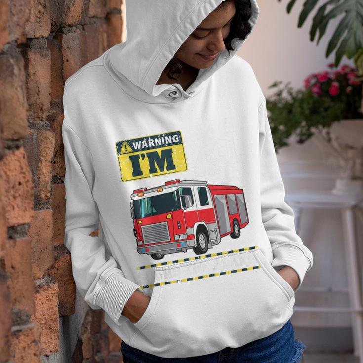 Kids Fire Truck 4 Year Old Firefighter 4Th Birthday Boy Toddler Youth Hoodie