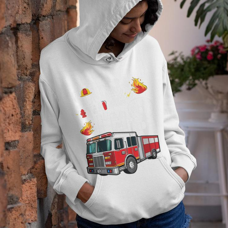 Kids Fire Truck 8Th Birthday Boy Firefighter 8 Year Old Youth Hoodie