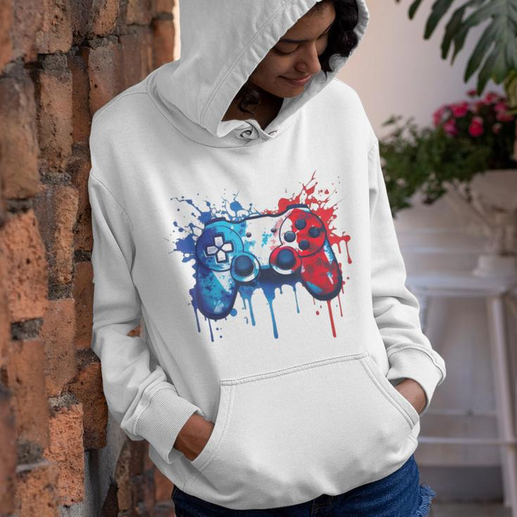 Patriotic Gamer - Red White Blue 4Th Of July Video Game Youth Hoodie