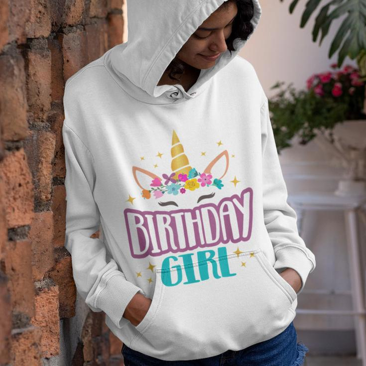 Unicorn Birthday GirlUnicorns Party Squad Kids Gift Youth Hoodie