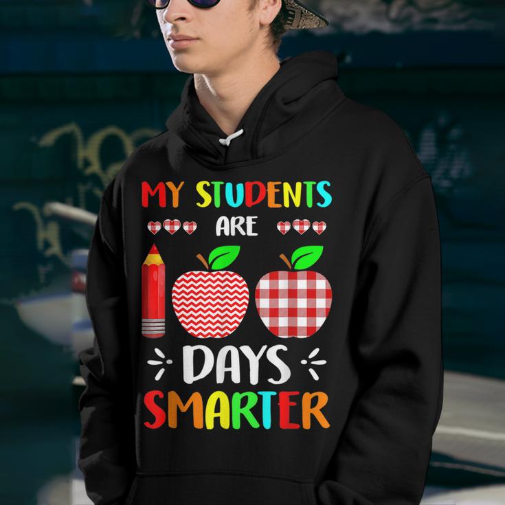 My Students Are 100 Days Smarter Teacher 100Th Day Of School  Youth Hoodie