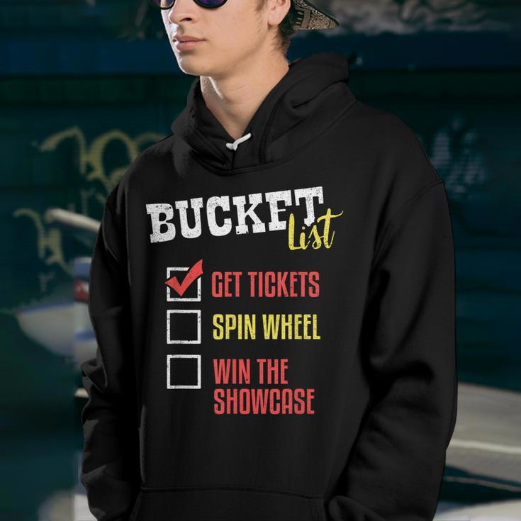 Bucket List Get Tickets Spin The Wheel Win Game Show Gift Youth Hoodie