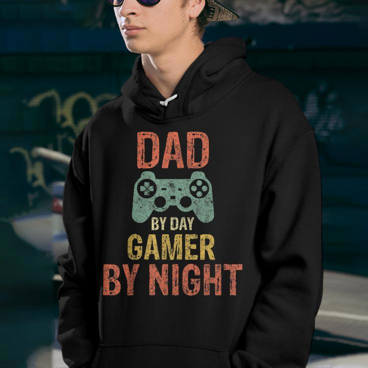 Dad By Day Gamer By Night Funny Video Gamer Dad Gift Youth Hoodie