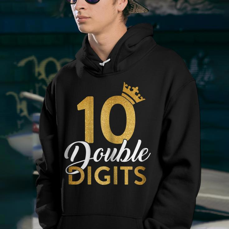 Double Digits 10Th Birthday 10 Years Old Kids Youth Hoodie