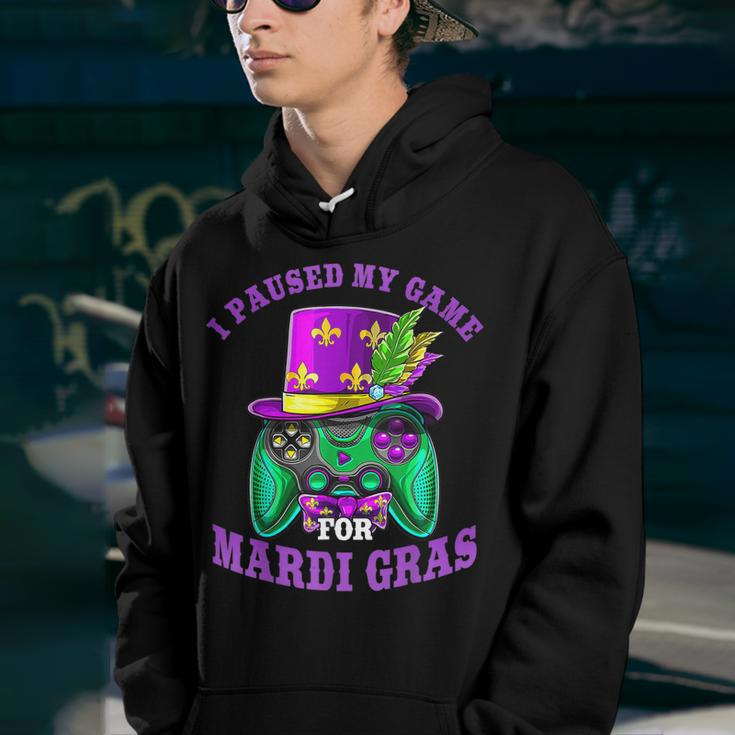 I Paused My Game For Mardi Gras Video Game Mardi Gras Youth Hoodie