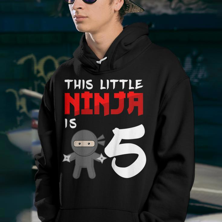 Kids Ninja Birthday Shirt 5 Year Old 5Th Birthday Party Gifts Youth Hoodie