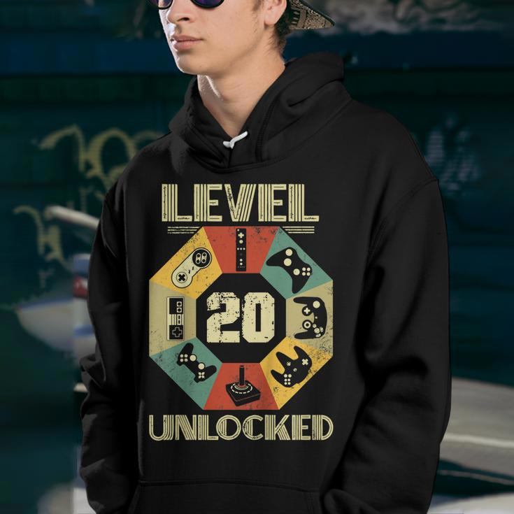 Level 20 UnlockedShirt Funny Video Gamer 20Th Birthday Youth Hoodie