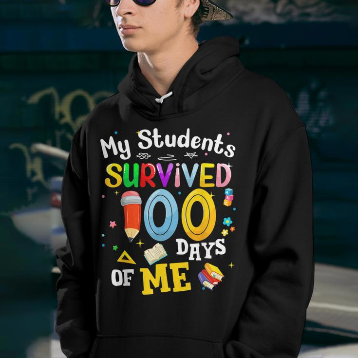 My Students Survived 100 Days Of Me 100 Days School Teachers V2 Youth Hoodie
