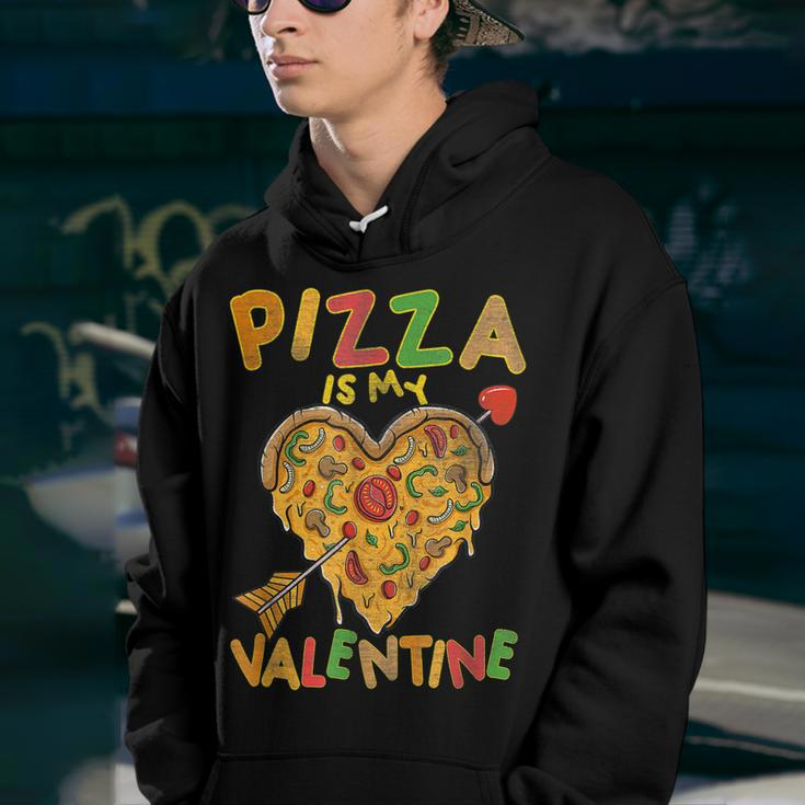 Pizza Is My Valentine Funny Valentines Day Boys Girls Kids Youth Hoodie