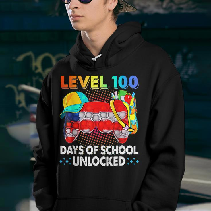 Pop It Level 100 Days Of School Unlocked Video Games Boys Youth Hoodie