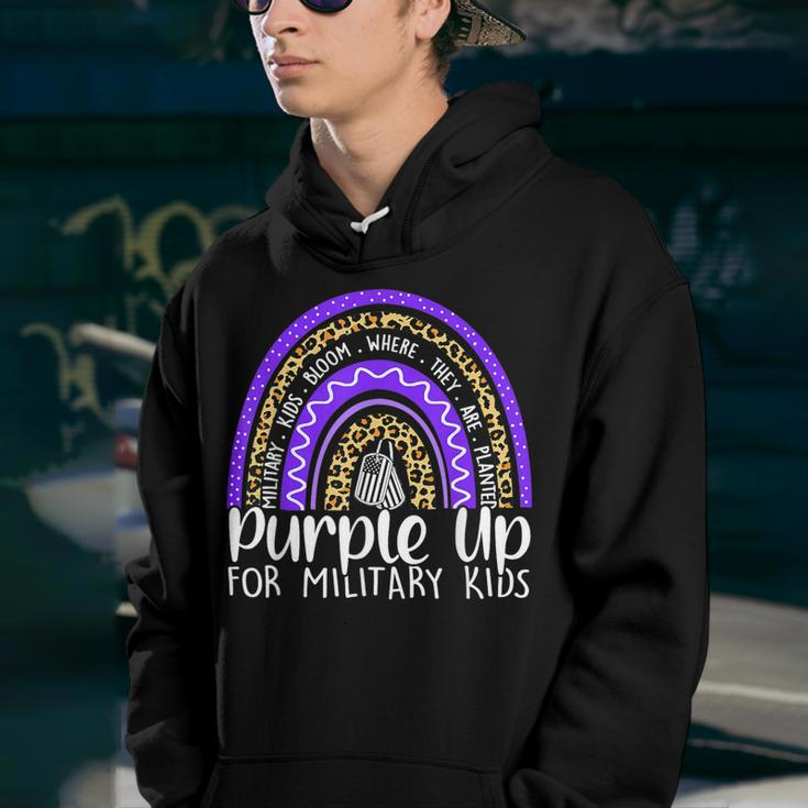 Purple Up For Military Kids Cool Month Of The Military Child Youth Hoodie