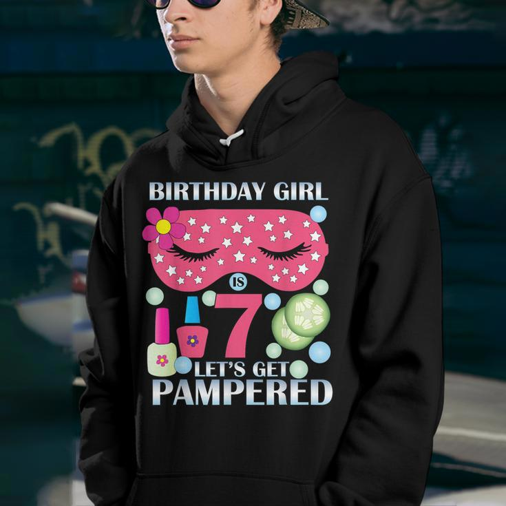 Spa Birthday Party Themed Birthday Tshirt Girls Age 7 Youth Hoodie
