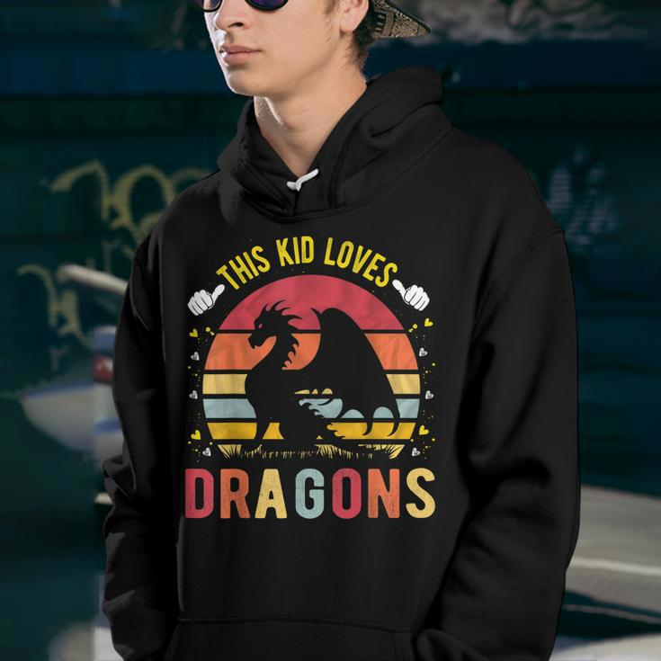 This Kid Loves Dragons Boys And Girls Dragon Gift Youth Hoodie