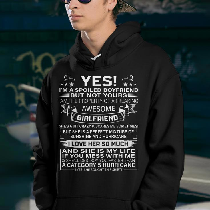 Yes Im A Spoiled Boyfriend But Not Yours Awesome Girlfriend Youth Hoodie