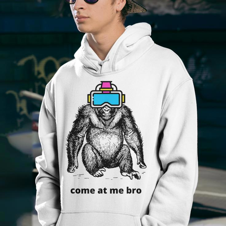 Come At Me Bro Funny Gorilla Vr Game Virtual Reality Player Youth Hoodie