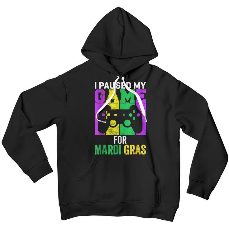 I Paused My Game For Mardi Gras Video Game Mardi Gras  Youth Hoodie