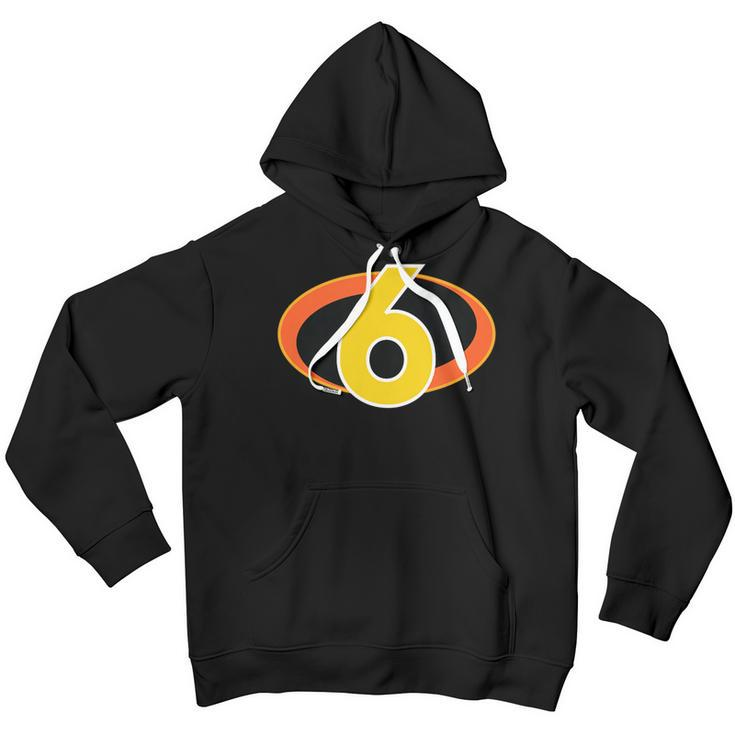 6 Year Old Birthday For Boys Or Girls Age Symbol Youth Hoodie