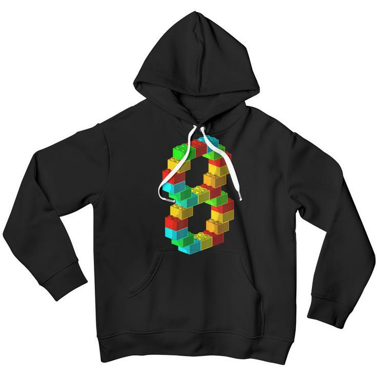 Cute Block Building 8Th Birthday Gift 8 Years Old Boys Girls V2 Youth Hoodie