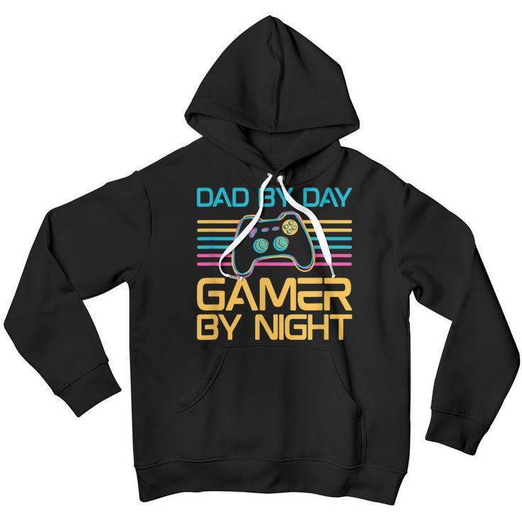 Dad By Day Gamer By Night Video Games Lover Gamer Dad Youth Hoodie
