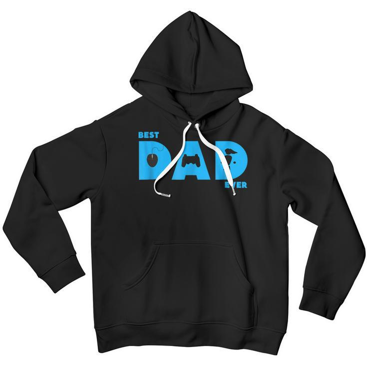 Fathers Day Gift Best Dad Ever Gamer Gaming Papa Gift For Mens Youth Hoodie