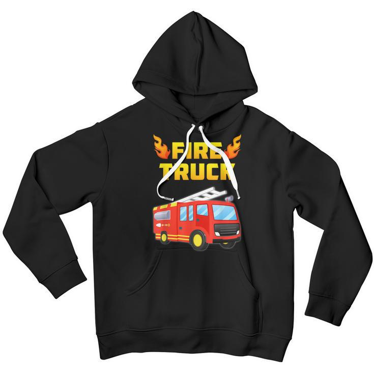 Fireman Fire Truck Fire Fighter Toddler Adults Kids Youth Hoodie