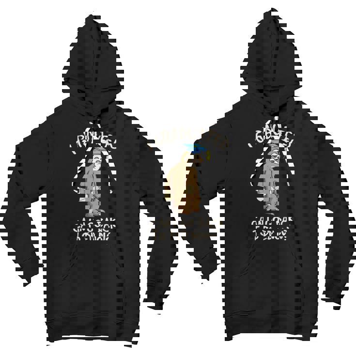 Funny I Graduated Can I Go Back To Bed Now Graduation Youth Hoodie