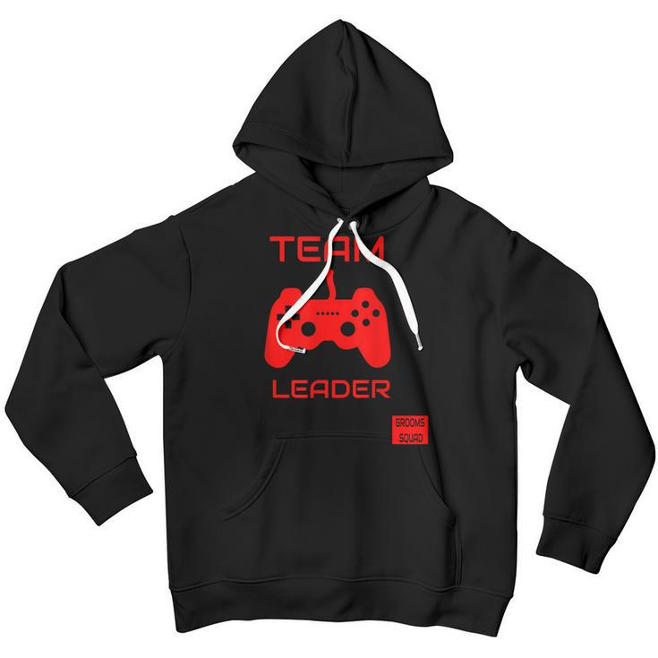 Funny Team Leader Grooms Squad Bachelor | Retro Gamer | Youth Hoodie