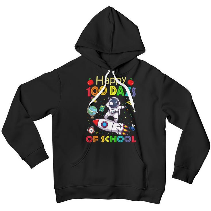 Happy 100 Days Of School Astronaut Outer Space Kids Child V2 Youth Hoodie