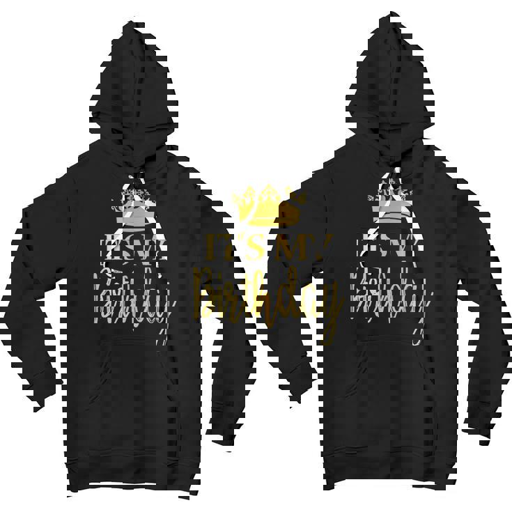 Its My Birthday N School Family Birthday Girls Bday Gif Youth Hoodie
