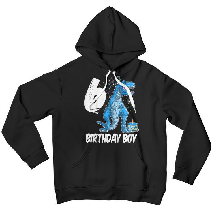 Kids 6Th Birthday DinosaurRex For 6 Year Old Boys Youth Hoodie