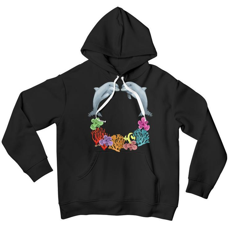 Kids 8 Year Old Dolphin Birthday Party 8Th Birthday Youth Hoodie