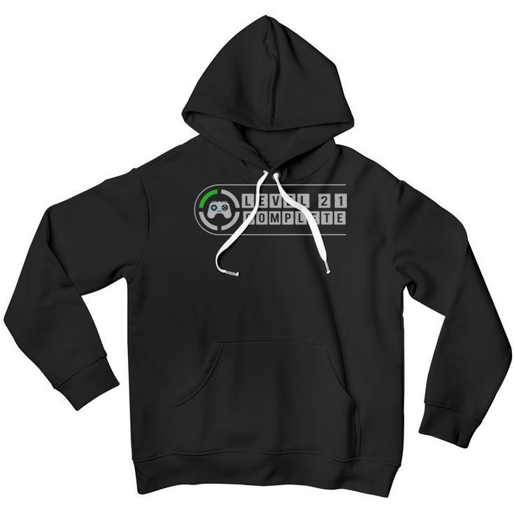 Level 21 Complete Video Gamer 21Th Birthday Kids Youth Hoodie