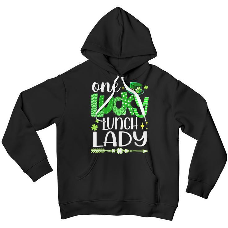 Lucky Shamrock One Lucky Lunch Lady St Patricks Day School Youth Hoodie