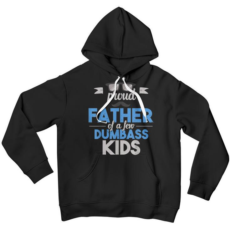 Proud FatherBest Dad Of A Few Dumbass Kids Gift Gift For Mens Youth Hoodie