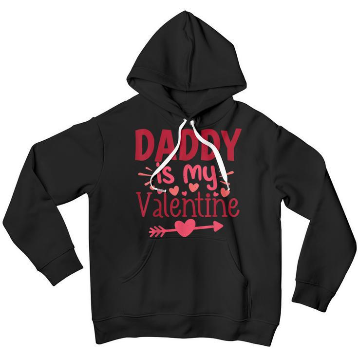 Valentines Day Love Heart Daddy Is My Valentine Toddler Boys Youth Hoodie