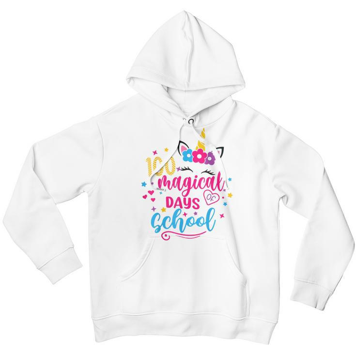 100 Magical Days 100Th Day Of School Girl Unicorn Costume Youth Hoodie