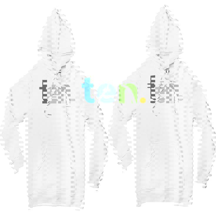 Kids 10Th Birthday Boy 10 Year Old Ten | Party Ideas Age 10 Youth Hoodie