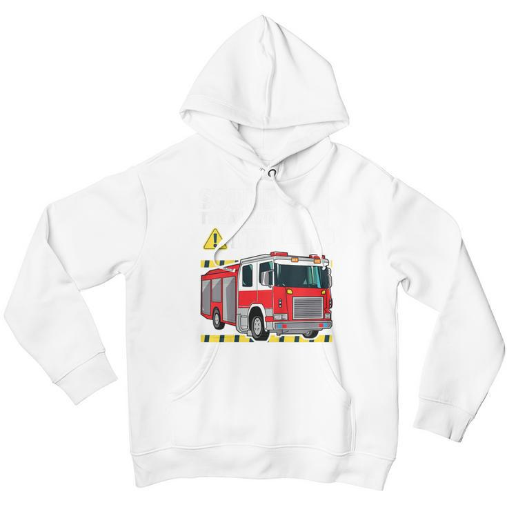 Kids 4Th Birthday Boy Fire Truck 4 Four Year Old Firefighter Youth Hoodie