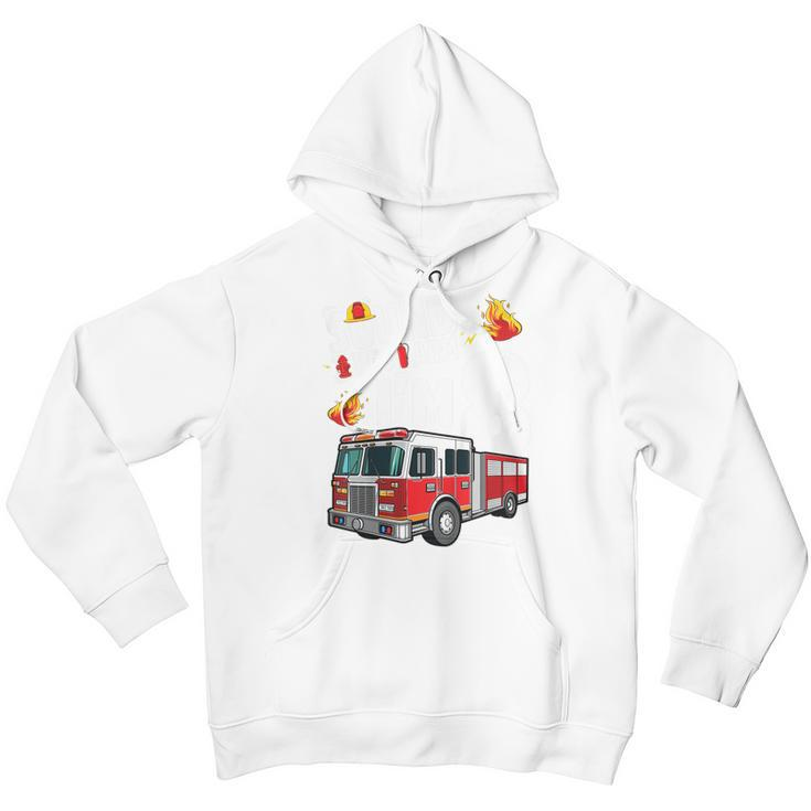 Kids Fire Truck 8Th Birthday Boy Firefighter 8 Year Old Youth Hoodie