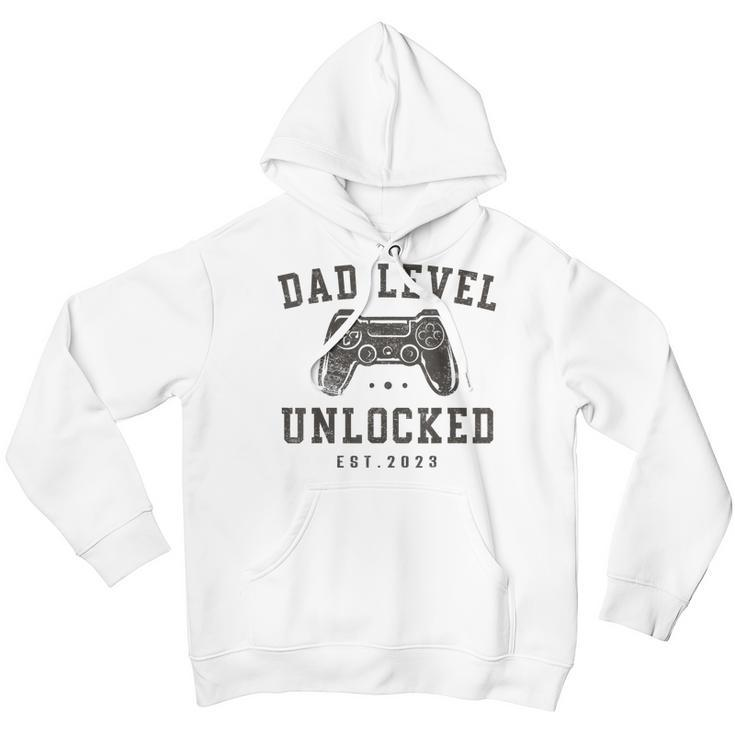 Mens Dad Level Unlocked 2023 New Dad To Be Gifts Gamer Father Day Youth Hoodie
