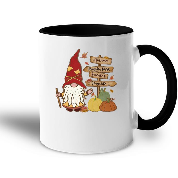 Funny Gnomes Family Pumpkin Patch Accent Mug