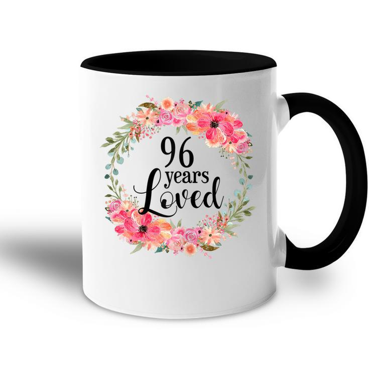 96Th Birthday Gifts 96 Years Old Loved Awesome Since 1925 Gift For Womens Accent Mug