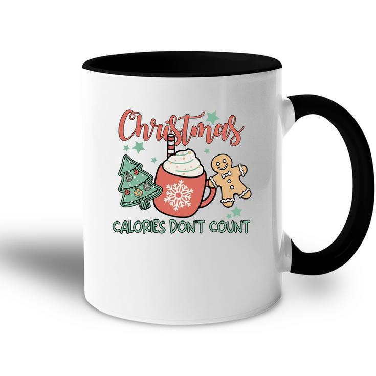 Christmas Calories Do Not Count Funny Christmas Accent Mug - Thegiftio