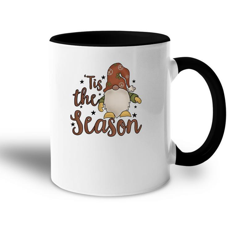 Christmas Gnome Tis The Season Accent Mug