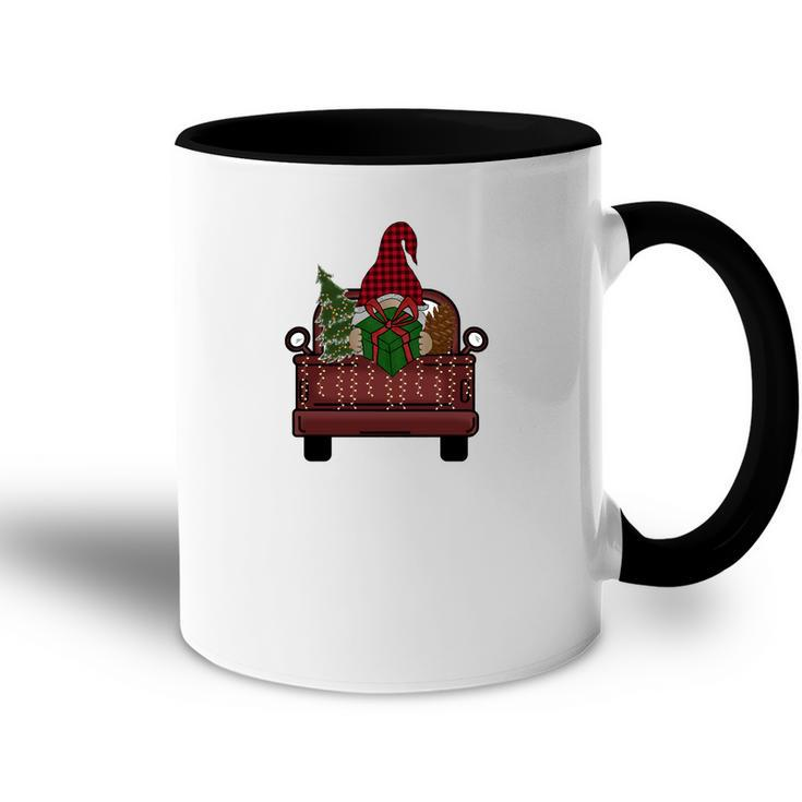 Christmas Gnomes Red Truck V2 Accent Mug