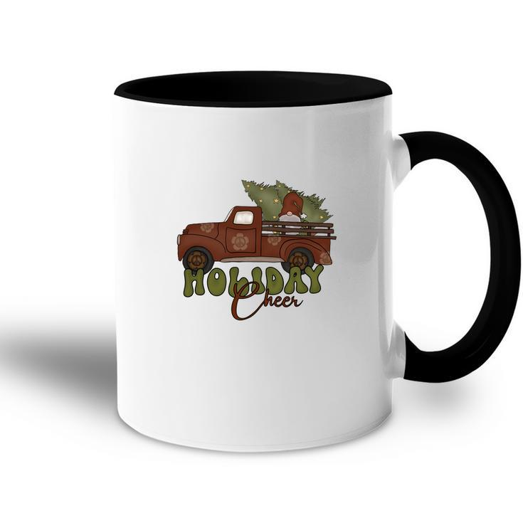 Christmas Red Truck Holiday Cheer Accent Mug