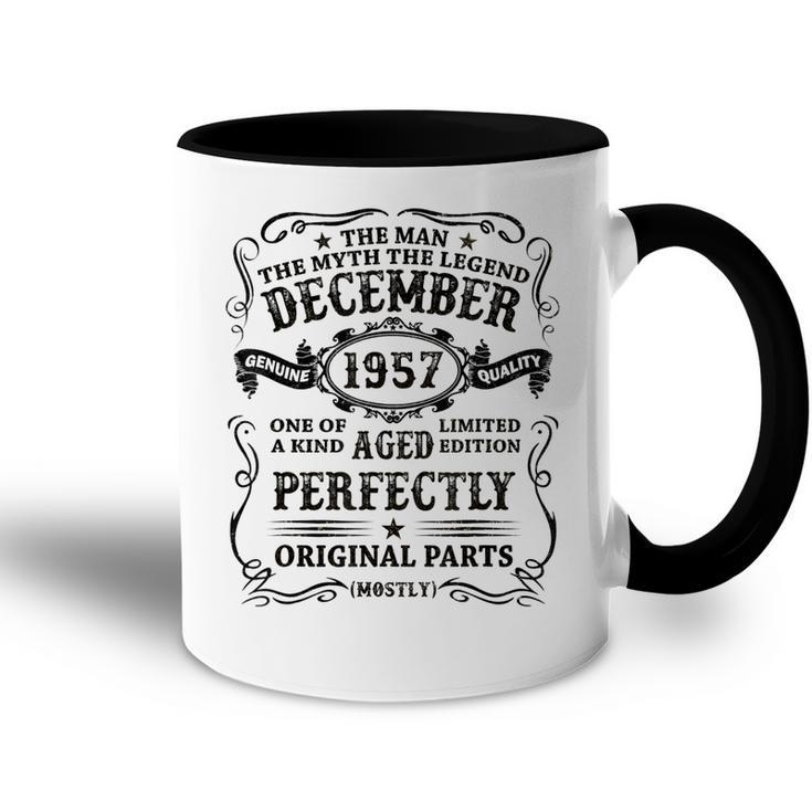 December 1957 The Man Myth Legend 65 Year Old Birthday Gift Accent Mug