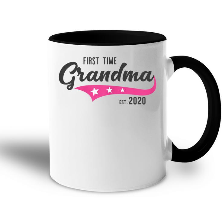 First Time Grandma 2020 I New Grandmother Gift For Womens Accent Mug